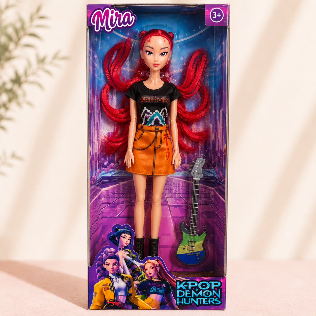 K-Pop Mira Bendable Big Size Figure Doll with Guitar