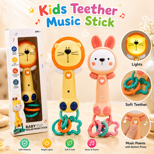 Baby Teether Musical Stick With Lights