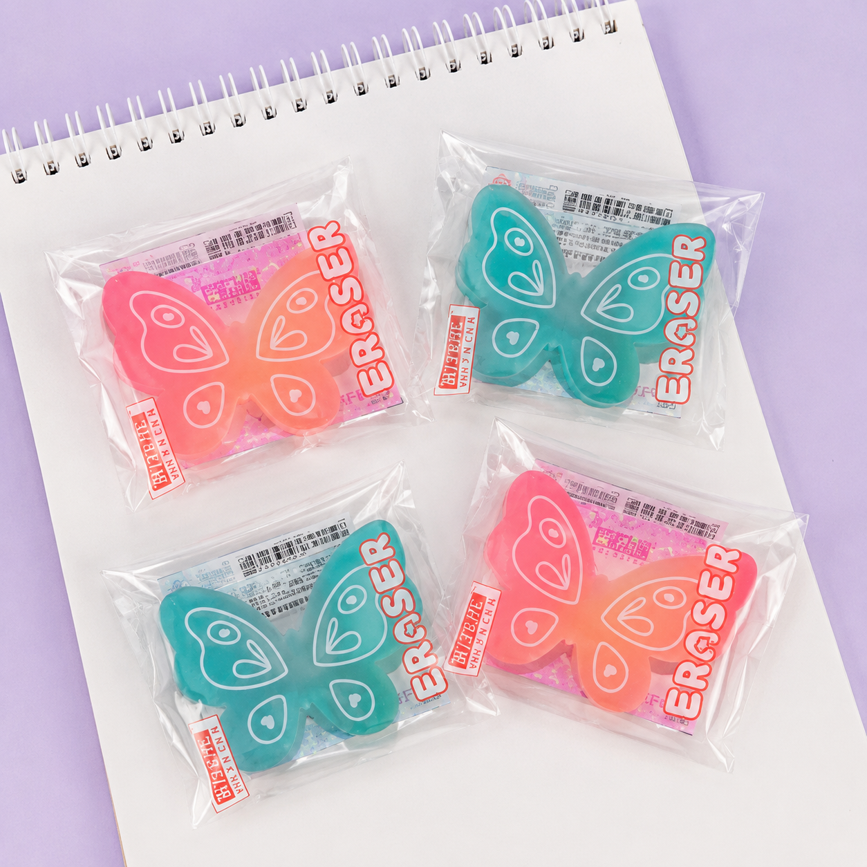 Butterfly Jelly Eraser