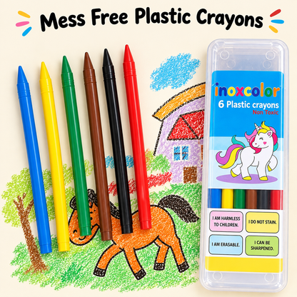 No Mess Plastic Crayons With Storage Box