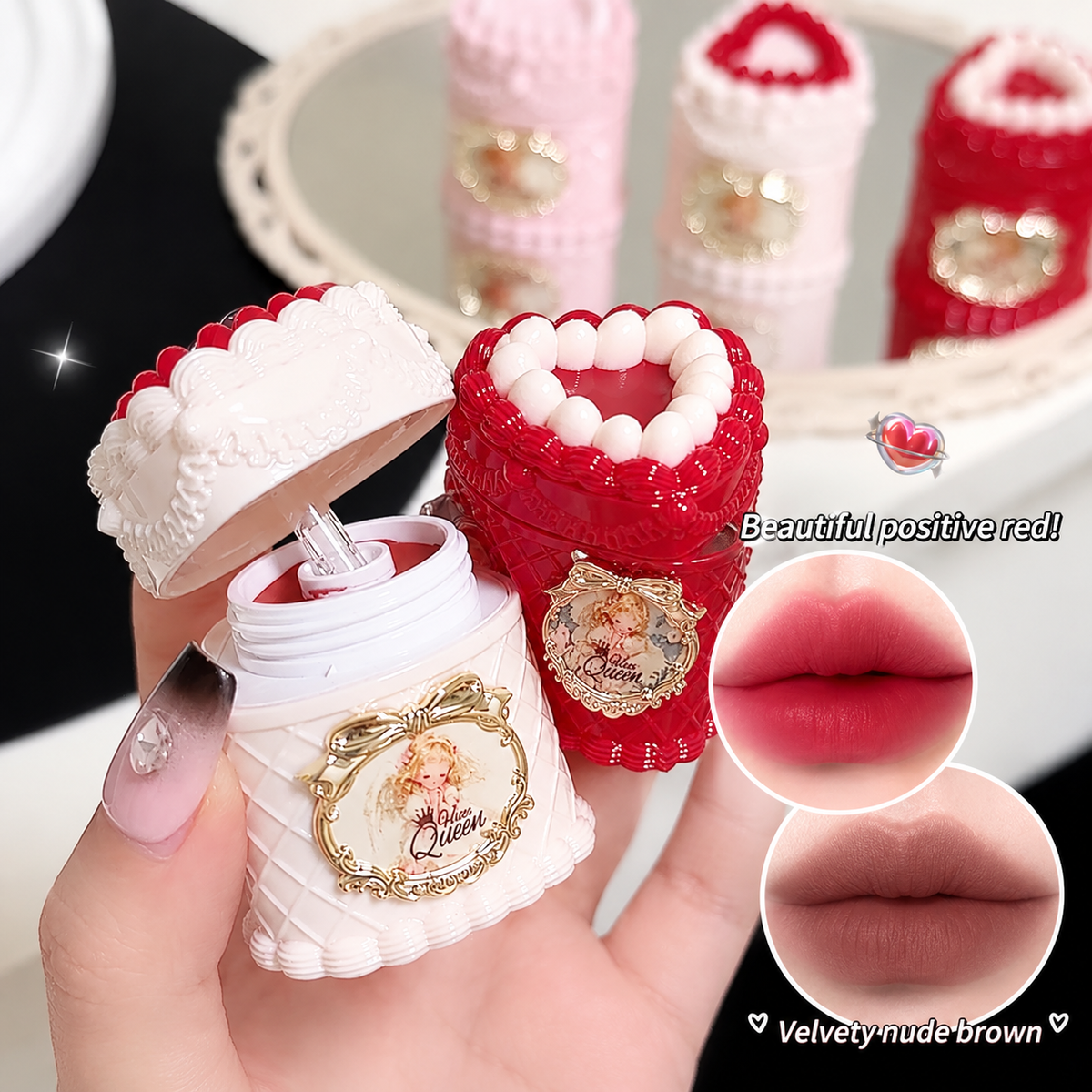 Korean Velvety Lips Cake Lip Cream | Lip Gloss