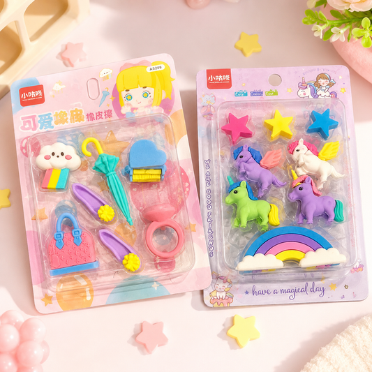 Kawaii Erasers Pack