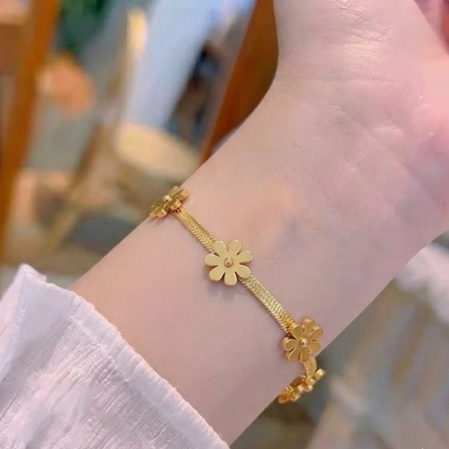 Flower Stainless Steel Bracelet