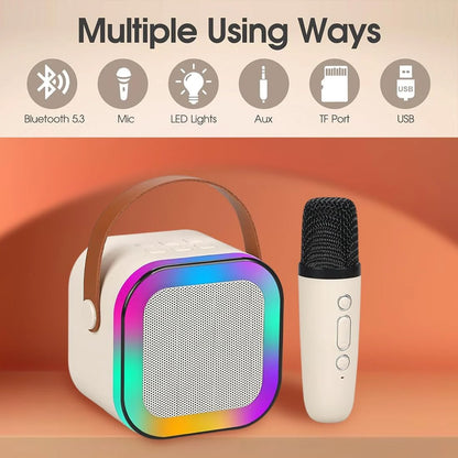 Karaoke Wireless Bluetooth Speaker With Microphone | 2 Mics