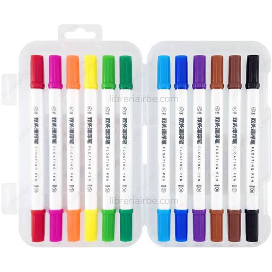Magic Water Floating Double Head Markers | Pack Of 12