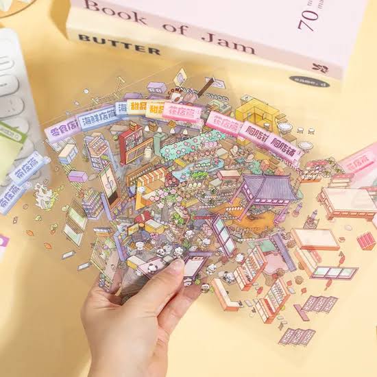 Sanrio 3D Material Scene Sticker Book with Tweezer