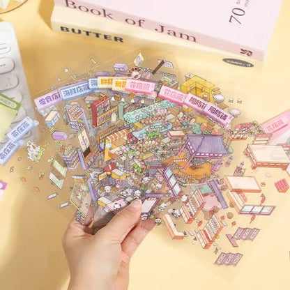 Sanrio 3D Material Scene Sticker Book with Tweezer