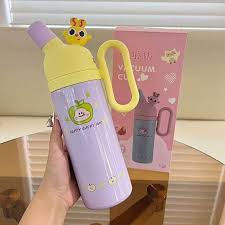 Happy Bunny Stainless Steel Straw 2 in 1 Water Bottle + Tumbler | 800 ml