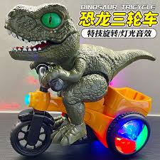 Musical Dinosaur Tricycle With 360 Spin and Lights