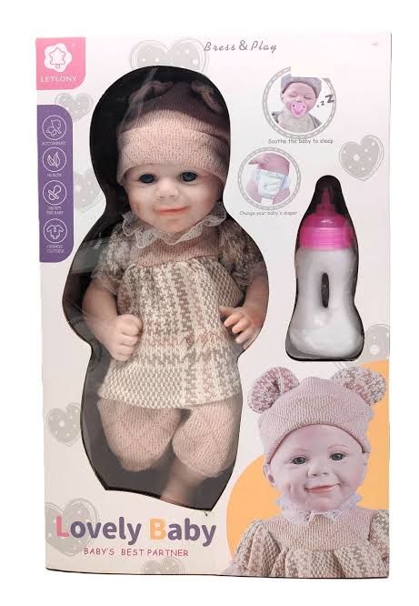 Realistic Reborn Baby With Feeder and Diaper