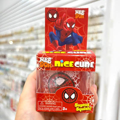 Needoh Spiderman Nice Cube Squishy