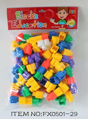 Colorful Interlocking Educational Blocks