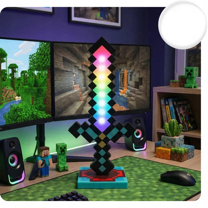 Minecraft Diamond Glow Sword Lamp