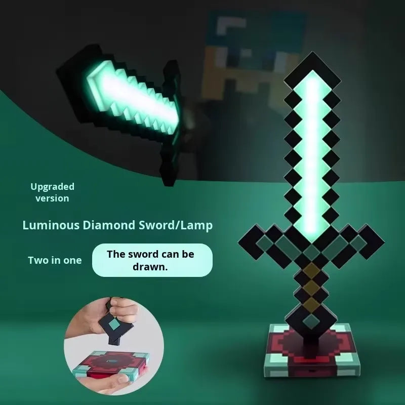 Minecraft Diamond Glow Sword Lamp
