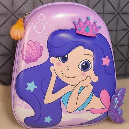 3D Mermaid Hard Case Backpack Bag