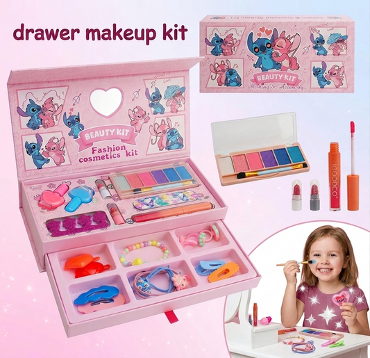 Stitch All In One Makeup Kit With Accessories Drawer