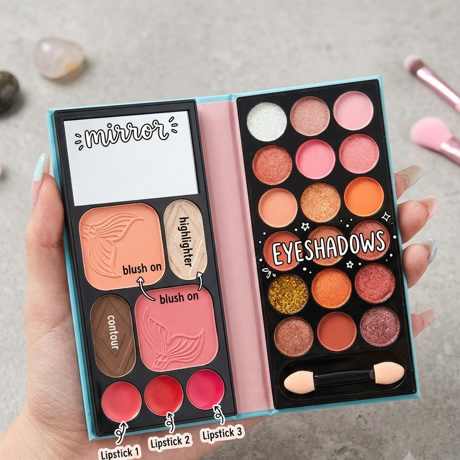 Anylady Mermaid Kids All In One Makeup Palatte