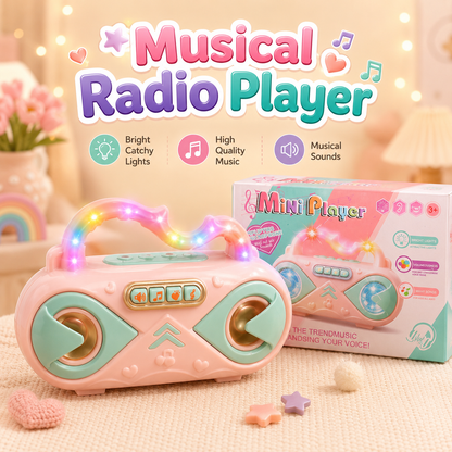 Musical Radio Player For Kids With Lights