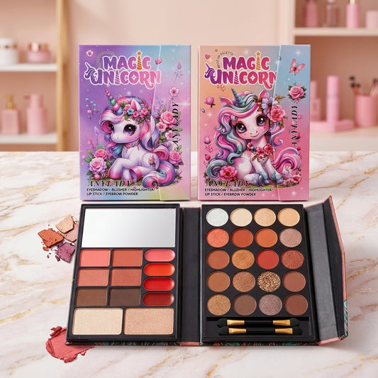 Unicorn Cupcake All-in-One Makeup Palette | Lipsticks | Eyeshadows | Blush