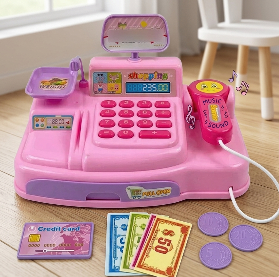 Cash Register with Sound and Light | Scanner Also Included