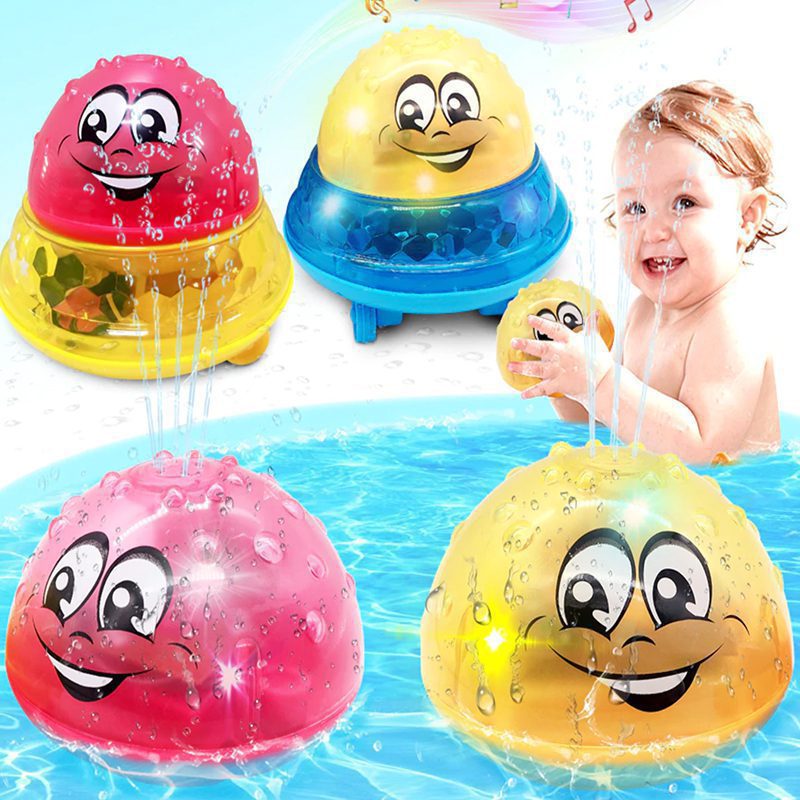 2 in 1 Water Fountain Spray + Moving Car With Lights & Sound | Bath Toy With Car