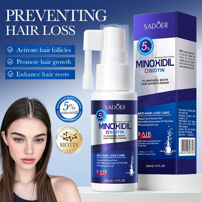 Korean Minoxidil Biotin Thick Hair Growth Serum Spray