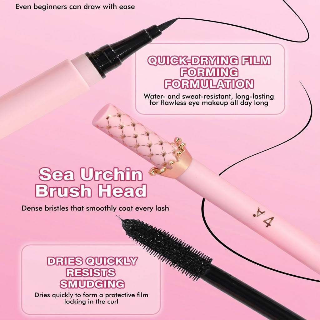 Korean Royal Princess Pen Eyeliner & Mascara Combo