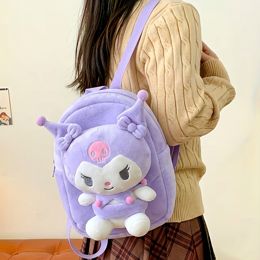 Sanrio Kuromi My Melody 3d Stuff Toy Backpack Bag