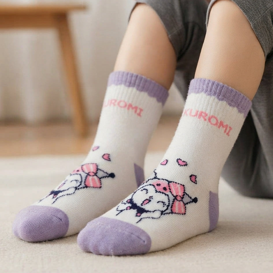 Kuromi Towel Kids Socks