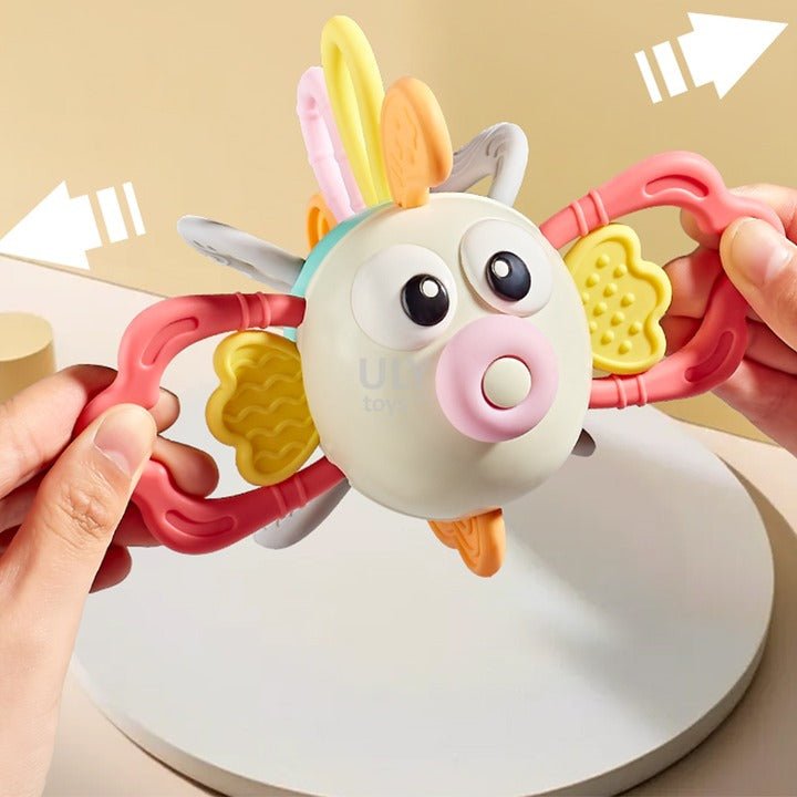 Lion fish Animal Silicone Teether | Sensory Rattle Toy