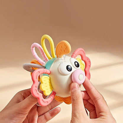 Lion fish Animal Silicone Teether | Sensory Rattle Toy