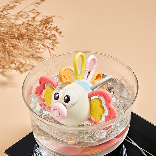 Lion fish Animal Silicone Teether | Sensory Rattle Toy