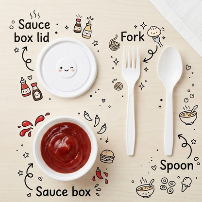 Unicorn BPA Free Bento Lunchbox and Bottle Set With Fork Spoon and Sauce Box