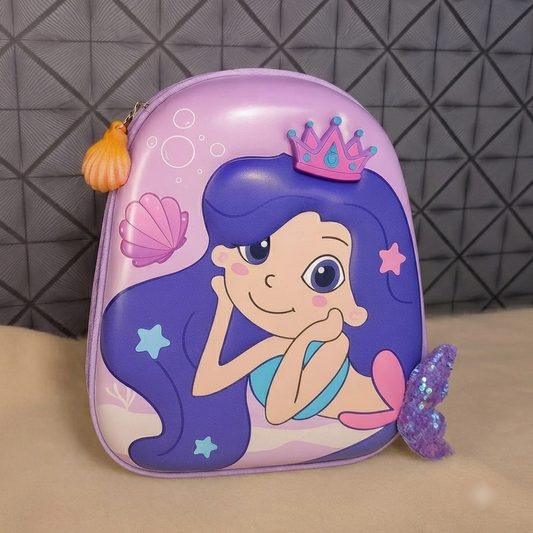3D Mermaid Hard Case Backpack Bag