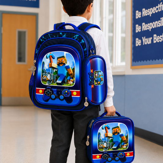 Minecraft 3-Piece School Bag Set