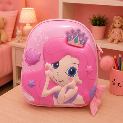 3D Mermaid Hard Case Backpack Bag