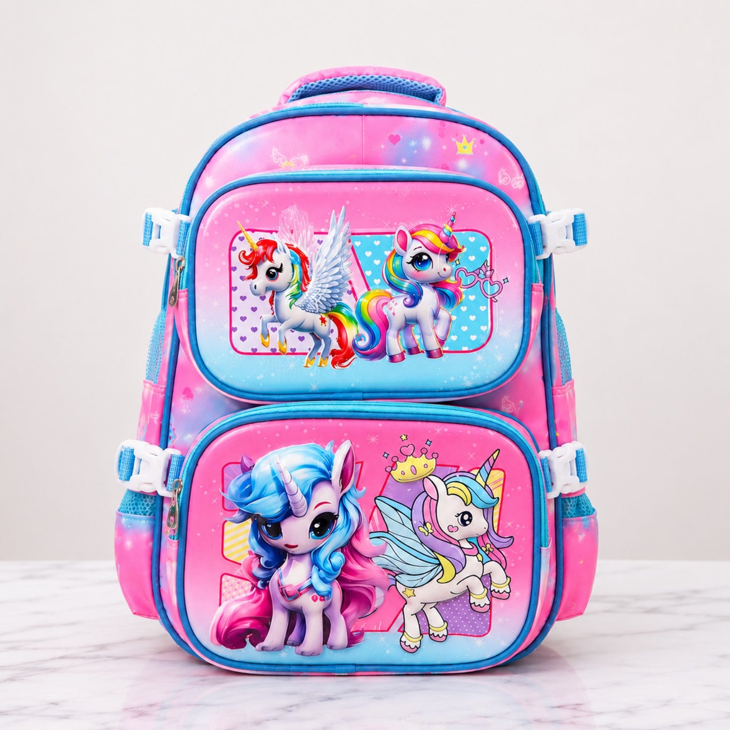 Magic Detachable Pouches 3-Piece School Bag – Premium Quality