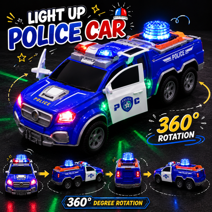 360 degree Rotation Police Car Dala With Lights and Music