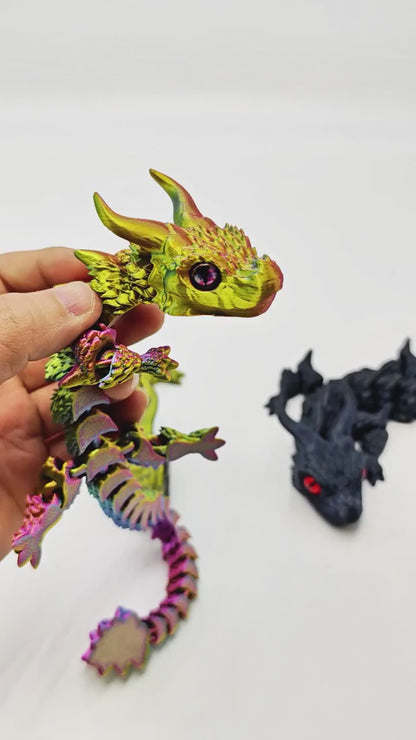 3D Chinese Dragon Full Body Movable Joints Satisfying Sound and Shapes