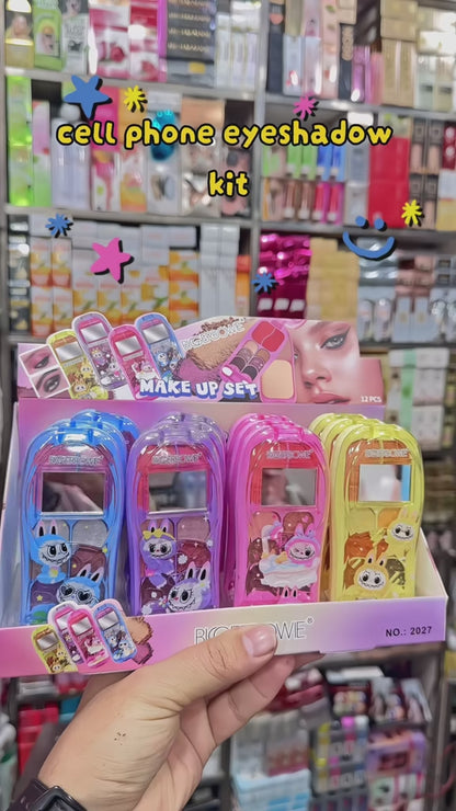 Bunny Cell Phone Eyeshadow, Blush & Face Powder Makeup Kit