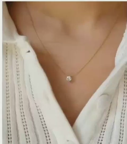 Stainless Steel Zircon Pendant