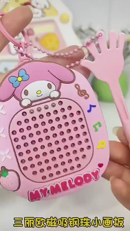 Two-Sided Magnetic Mini Game Keychain