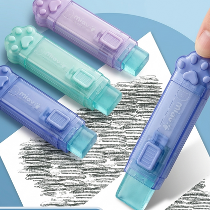 Cat Paw Push Pull Jelly Eraser