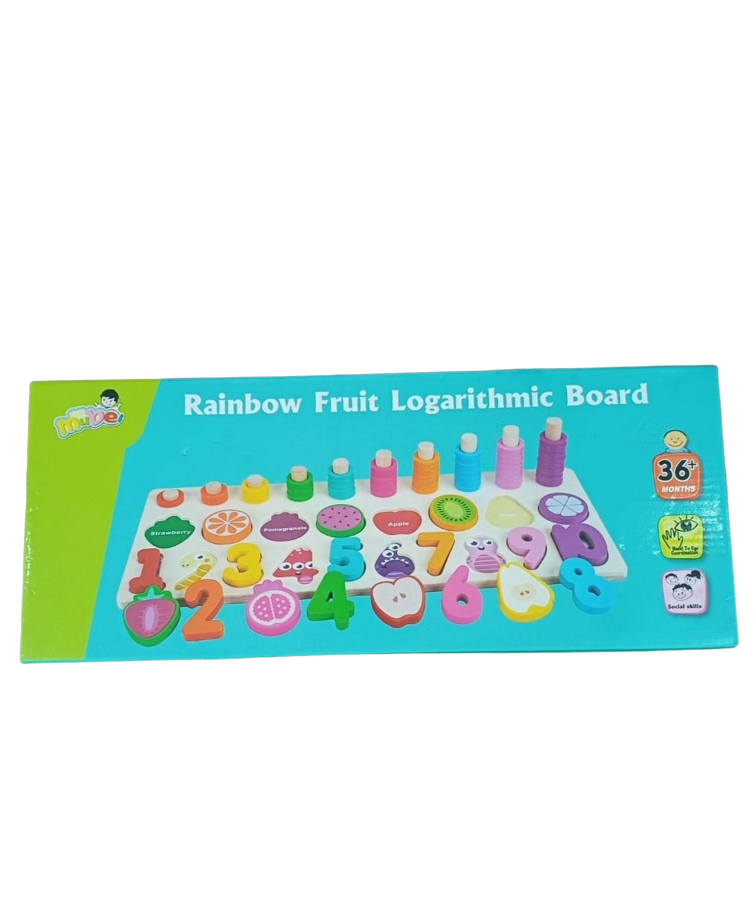 Wooden Rainbow Logarithmic Board