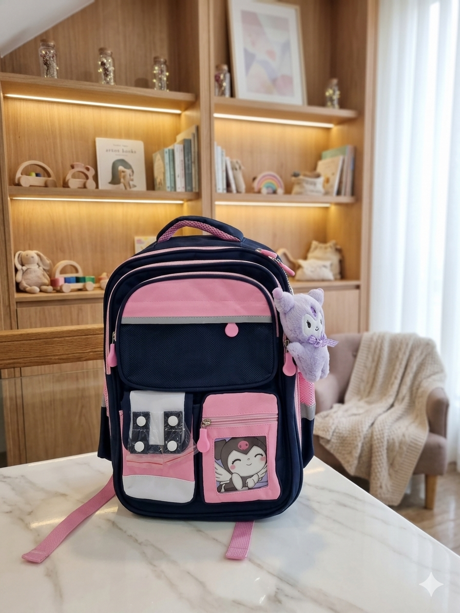Kawaii School Bag With Hanging