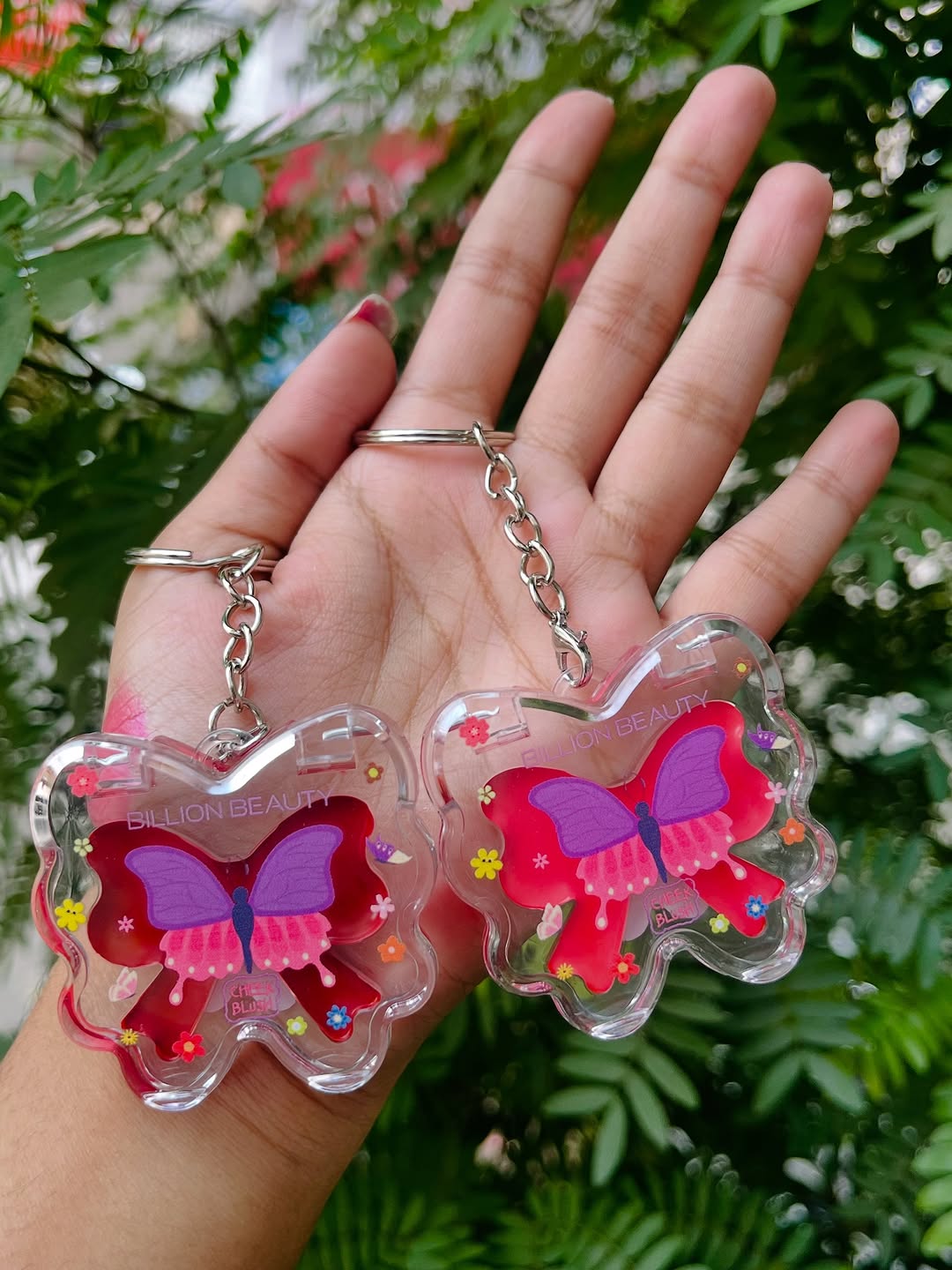Butterfly Lip & Cheek Blush With Keychain