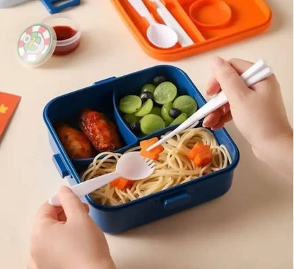 Spaceship Bento Lunch Box with Sauce Container