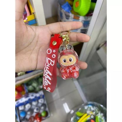 Labubu Confetti Filled Water Key Chains And Bag Hangings