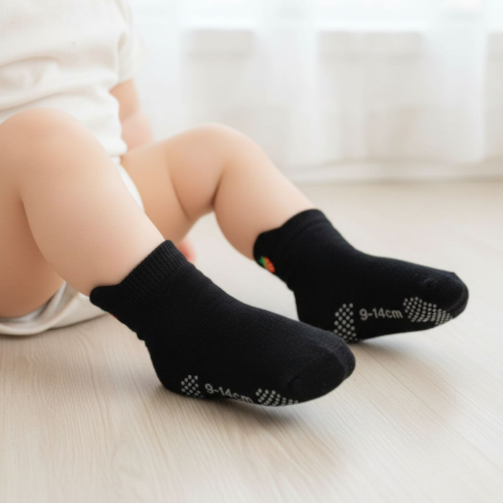 Strawberry Embroidered Anti-Slip Baby Socks