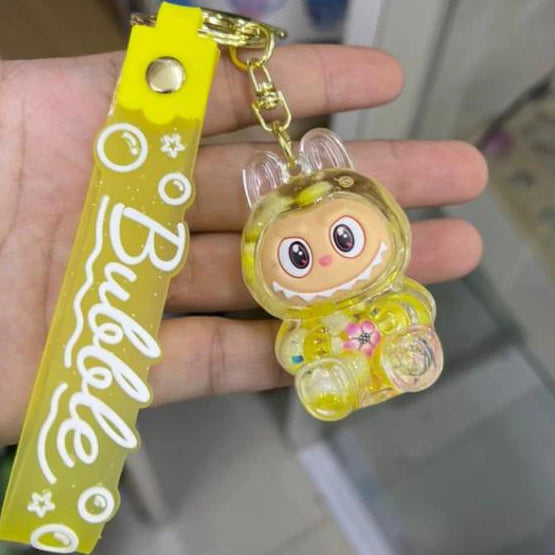 Labubu Confetti Filled Water Key Chains And Bag Hangings